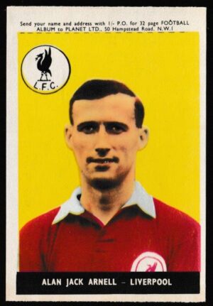 A&BC - 'Footballers (1958-59 S1.C)' (1958) - Card #13 - Alan Jack Arnell (Liverpool)