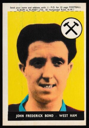 A&BC - 'Footballers (1958-59 S1.C)' (1958) - Card #15 - John Frederick Bond (West Ham)