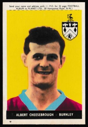 A&BC - 'Footballers (1958-59 S1.C)' (1958) - Card #22 - Albert Cheesebrough (Burnley)