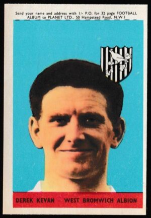 A&BC - 'Footballers (1958-59 S1.C)' (1958) - Card #25 - Derek Kevan (West Brom)