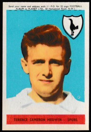 A&BC - 'Footballers (1958-59 S1.C)' (1958) - Card #26 - Terence Cameron Medwin (Spurs)