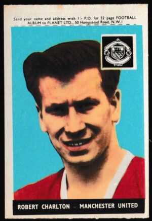 A&BC - 'Footballers (1958-59 S1.C)' (1958) - Card #3 - Robert Charlton (Man Utd)
