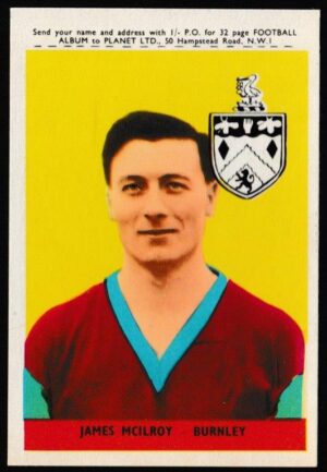 A&BC - 'Footballers (1958-59 S1.C)' (1958) - Card #37 - James McIlroy (Burnley)