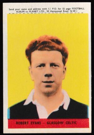 A&BC - 'Footballers (1958-59 S1.C)' (1958) - Card #41 - Robert Evans (Glasgow Celtic)