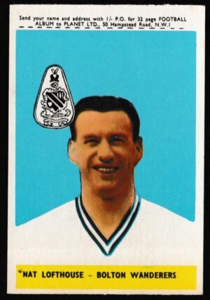 A&BC - 'Footballers (1958-59 S1.C)' (1958) - Card #46 - Nat Lofthouse (Bolton Wanderers)