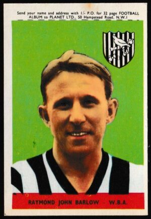A&BC - 'Footballers (1958-59 S1.C)' (1958) - Card #9 - Raymond John Barlow (West Brom)