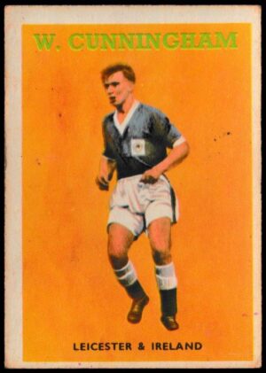A&BC - 'Footballers (1959/60 - Series 1)' - Card #2 - W. Cunningham (Leicester) A&BC - 'Footballers (1959/60 - Series 1)' - Card #2 - W. Cunningham (Leicester)