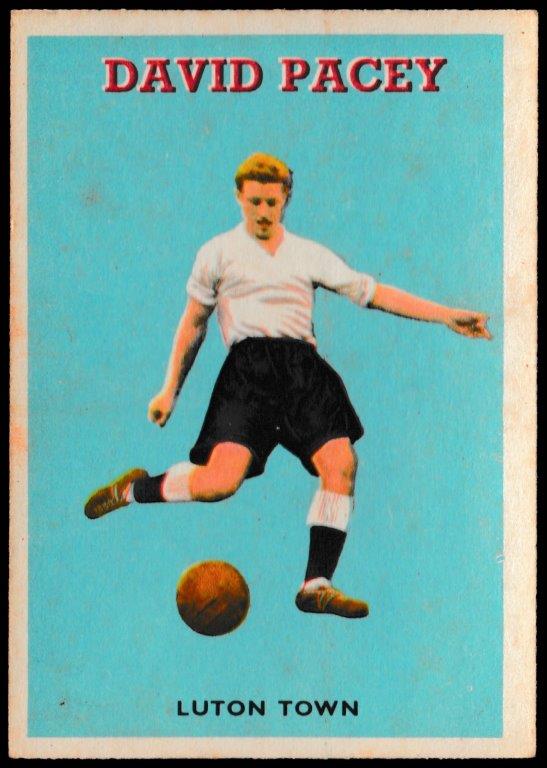 A&BC - 'Footballers (1959/60 - Series 1)' - Card #38 - David Pacey (Luton Town) A&BC - 'Footballers (1959/60 - Series 1)' - Card #38 - David Pacey (Luton Town)