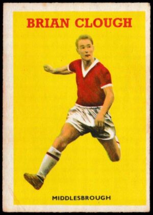 A&BC - 'Footballers (1959/60 - Series 1)' - Card #4 - Brian Clough (Middlesbrough) A&BC - 'Footballers (1959/60 - Series 1)' - Card #4 - Brian Clough (Middlesbrough)