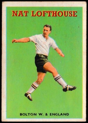 A&BC - 'Footballers (1959/60 - Series 1)' - Card #41 - Nat Lofthouse (Bolton Wanderers) A&BC - 'Footballers (1959/60 - Series 1)' - Card #41 - Nat Lofthouse (Bolton Wanderers)