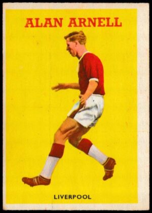 A&BC - 'Footballers (1959/60 - Series 1)' - Card #42 - Alan Arnell (Liverpool) A&BC - 'Footballers (1959/60 - Series 1)' - Card #42 - Alan Arnell (Liverpool)