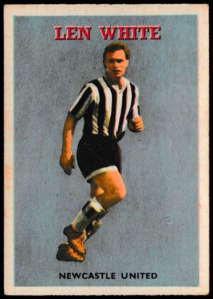A&BC - 'Footballers (1959/60 - Series 1)' - Card #43 - Len White (Newcastle Utd) A&BC - 'Footballers (1959/60 - Series 1)' - Card #43 - Len White (Newcastle Utd)
