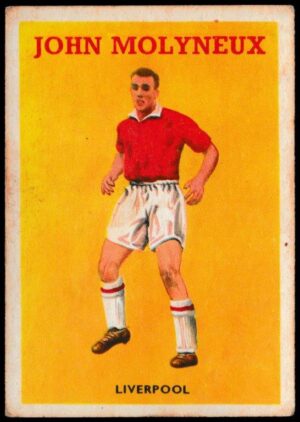 A&BC - 'Footballers (1959/60 - Series 1)' - Card #9 - John Molyneux (Liverpool) A&BC - 'Footballers (1959/60 - Series 1)' - Card #9 - John Molyneux (Liverpool)