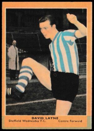 A&BC - 'Footballers (1964/65 - English Series 3) Card #141 - David Layne (Sheffield Weds)