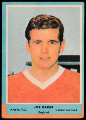 A&BC - 'Footballers (1964/65 - English Series 1) Card #34 - Joe Baker (Arsenal)