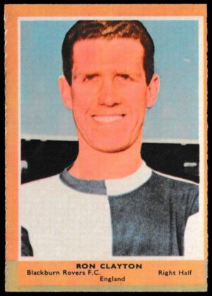 A&BC - 'Footballers (1964/65 - English Series 1) Card #4 - Ron Clayton (Blackburn Rovers)