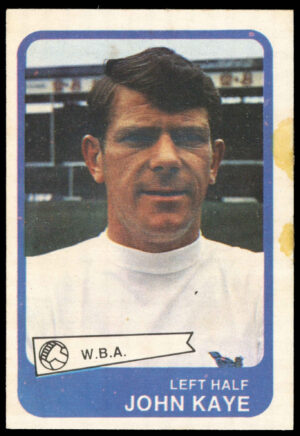 A&BC - 'Footballers 1968/69 S2' (1968) - John Kaye (West Bromwich Albion) A&BC - 'Footballers 1968/69 S2' (1968) - John Kaye (West Bromwich Albion)