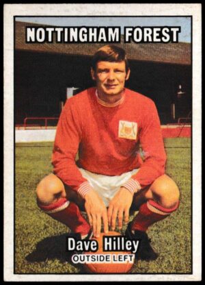 A&BC - 'Footballers (1970/71 - English Series 1)' - Card #14 - Dave Hilley (Notts Forest) A&BC - 'Footballers (1970/71 - English Series 1)' - Card #14 - Dave Hilley (Notts Forest)