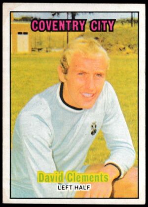 A&BC - 'Footballers (1970/71 - English Series 1)' - Card #31 - David Clements (Coventry City)