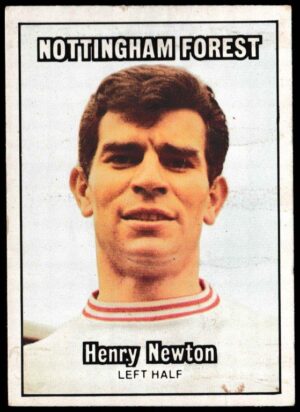 A&BC - 'Footballers (1970/71 - English Series 1)' - Card #35 - Henry Newton (Notts Forest) A&BC - 'Footballers (1970/71 - English Series 1)' - Card #35 - Henry Newton (Notts Forest)