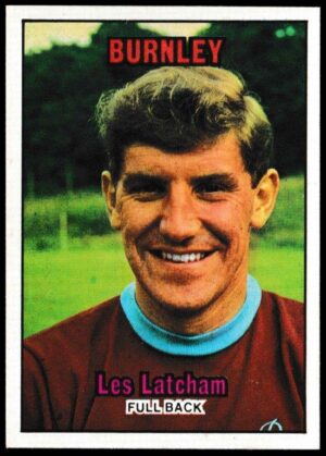 A&BC - 'Footballers (1970/71 - English Series 1)' - Card #36 - Les Latcham (Burnley)