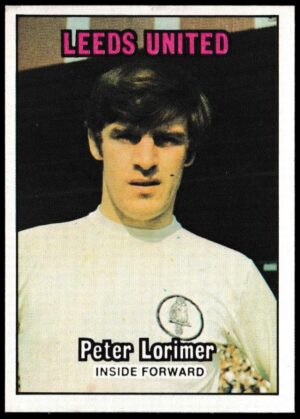 A&BC - 'Footballers (1970/71 - English Series 1)' - Card #63 - Peter Lorimer (Leeds United)