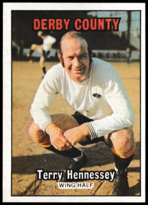 A&BC - 'Footballers (1970/71 - English Series 1)' - Card #72 - Terry Hennessey (Derby County)
