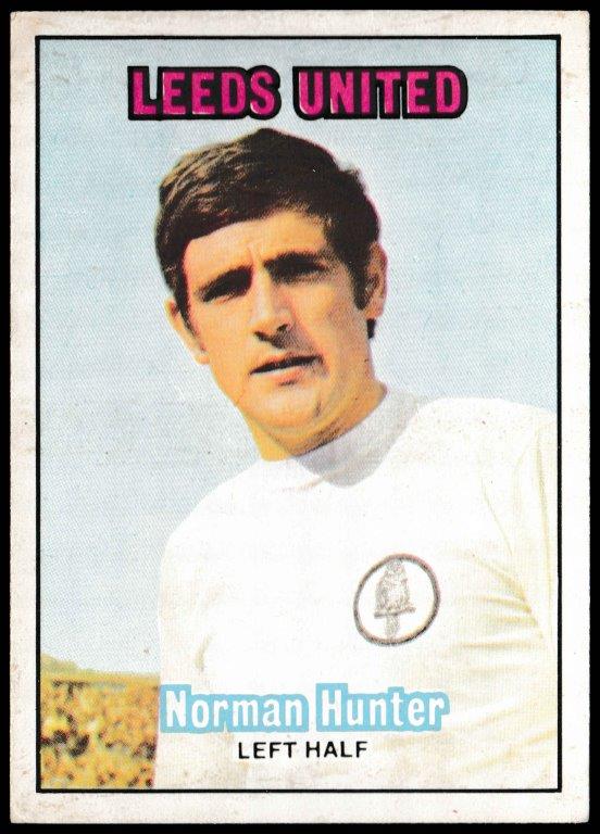 A&BC - 'Footballers (1970/71 - English Series 1)' - Card #79 - Norman Hunter (Leeds Utd) A&BC - 'Footballers (1970/71 - English Series 1)' - Card #79 - Norman Hunter (Leeds Utd)