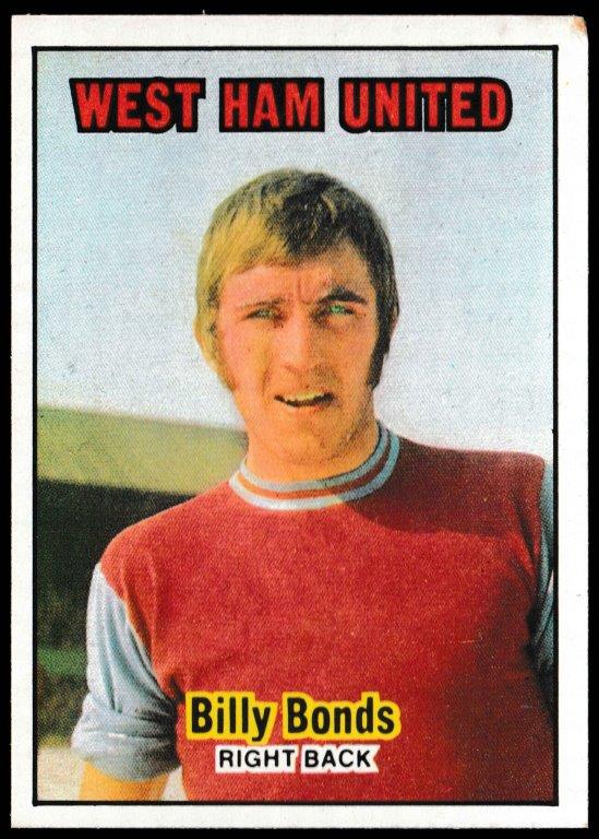 A&BC - 'Footballers (1970/71 - English Series 1)' - Card #8 - Billy Bonds (West Ham) A&BC - 'Footballers (1970/71 - English Series 1)' - Card #8 - Billy Bonds (West Ham)