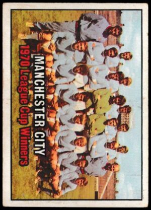 A&BC - 'Footballers (1970/71 - English Series 1)' - Card #84 - Checklist (Man City League Cup Winners)