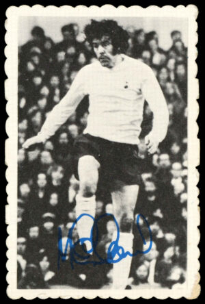A&BC - 'Footballers Autographed Photos 1973/74 (Crinkle)' (1973) - Mike England (Spurs) A&BC - 'Footballers Autographed Photos 1973/74 (Crinkle)' (1973) - Mike England (Spurs)