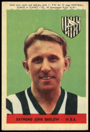 A&BC - 'Footballers (1958/59 Planet)' (1958) - Raymond Barlow (West Brom) A&BC - 'Footballers (1958/59 Planet)' (1958) - Raymond Barlow (West Brom)