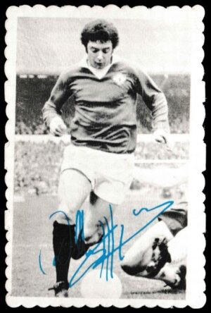 A&BC - 'Footballers Autographed Photos' (1973) - Card #19 - Willie Morgan (Man Utd)
