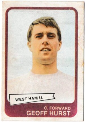 A&BC - 'Footballers (1968/69 - English Series 2)' (1968) - Card #100 - Geoff Hurst (West Ham United)