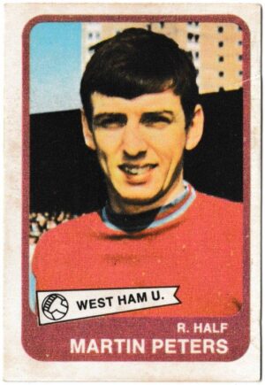 A&BC - 'Footballers (1968/69 - English Series 1)' (1968) - Card #13 - Martin Peters (West Ham United)