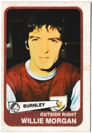 A&BC - 'Footballers (1968/69 - English Series 1)' (1968) - Card #15 - Willie Morgan (Burnley)