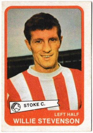 A&BC - 'Footballers (1968/69 - English Series 1)' (1968) - Card #23 - Willie Stevenson (Stoke City)
