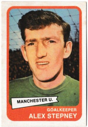 A&BC - 'Footballers (1968/69 - English Series 1)' (1968) - Card #40 - Alex Stepney (Manchester United) A&BC - 'Footballers (1968/69 - English Series 1)' (1968) - Card #40 - Alex Stepney (Manchester United)