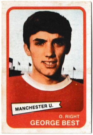 A&BC - 'Footballers (1968/69 - English Series 1)' (1968) - Card #44 - George Best (Manchester United)