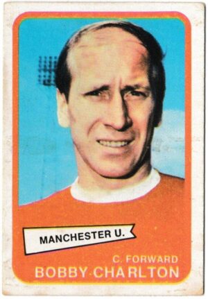 A&BC - 'Footballers (1968/69 - English Series 2)' (1968) - Card #63 - Bobby Charlton (Manchester United)