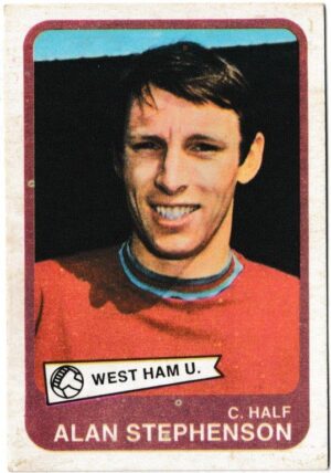 A&BC - 'Footballers (1968/69 - English Series 2)' (1968) - Card #64 - Alan Stephenson (West Ham United)