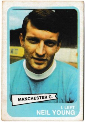 A&BC - 'Footballers (1968/69 - English Series 2)' (1968) - Card #65 - Neil Young (Manchester City)