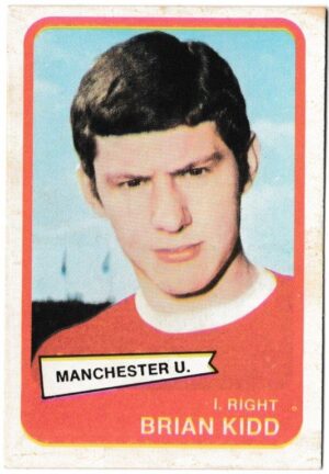 A&BC - 'Footballers (1968/69 - English Series 2)' (1968) - Card #86 - Brian Kidd (Manchester United)