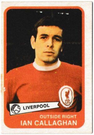 A&BC - 'Footballers (1968/69 - English Series 1)' (1968) - Card #9 - Ian Callaghan (Liverpool) A&BC - 'Footballers (1968/69 - English Series 1)' (1968) - Card #9 - Ian Callaghan (Liverpool)