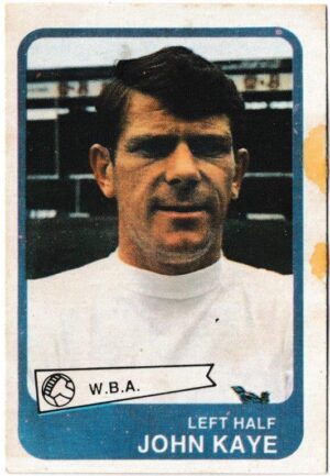 A&BC - 'Footballers (1968/69 - English Series 2)' (1968) - Card #99 - John Kaye (West Bromwich Albion)