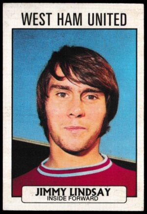 A&BC - 'Footballers (1971/72 - English Series 1)' (1971) - Card #105 - Jimmy Lindsay (West Ham)