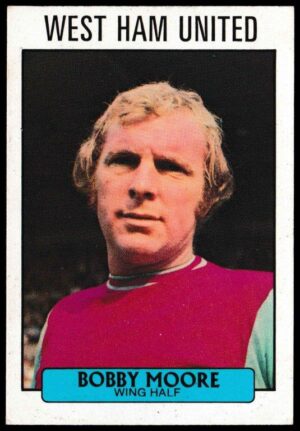 A&BC - 'Footballers (1971/72 - English Series 1)' (1971) - Card #18 - Bobby Moore (West Ham)