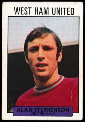 A&BC - 'Footballers (1971/72 - English Series 1)' (1971) - Card #40 - Alan Stephenson (West Ham)