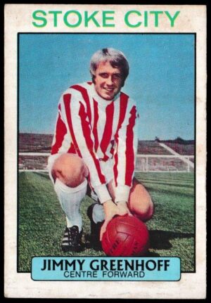 A&BC - 'Footballers (1971/72 - English Series 1)' (1971) - Card #45 - Jimmy Greenhoff (Stoke City)