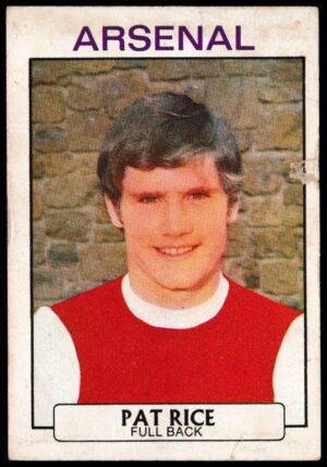 A&BC - 'Footballers (1971/72 - English Series 1)' (1971) - Card #48 - Pat Rice (Arsenal)